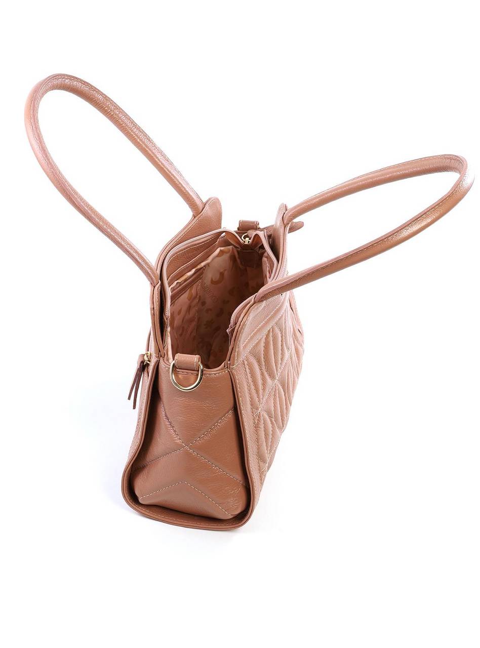 Bolsa Tote Média com Costura Matelassê na Frente BSI-6502 - NU