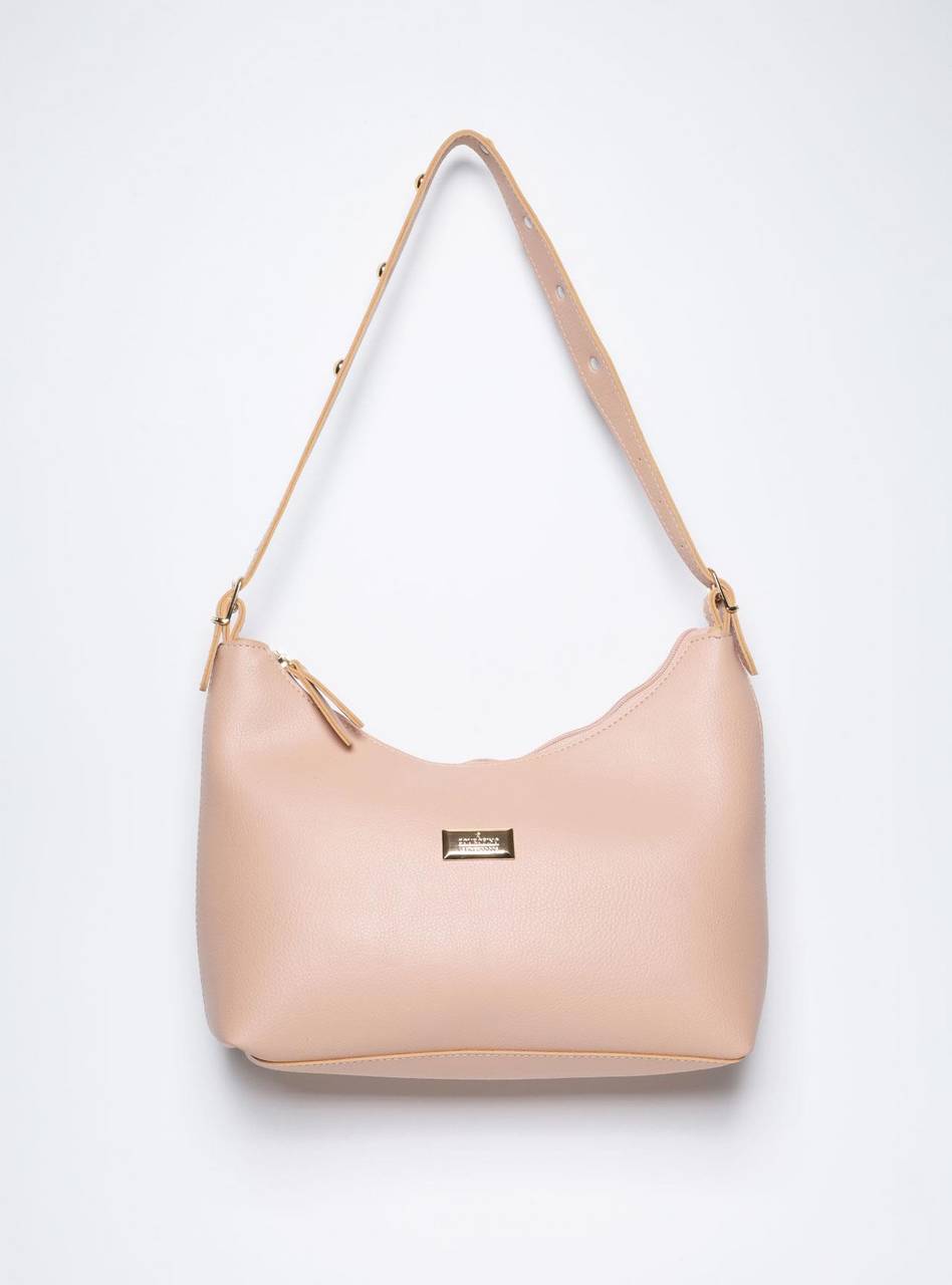 Bolsa Hobo Média Tiracolo Nude BSI-5864 - NU