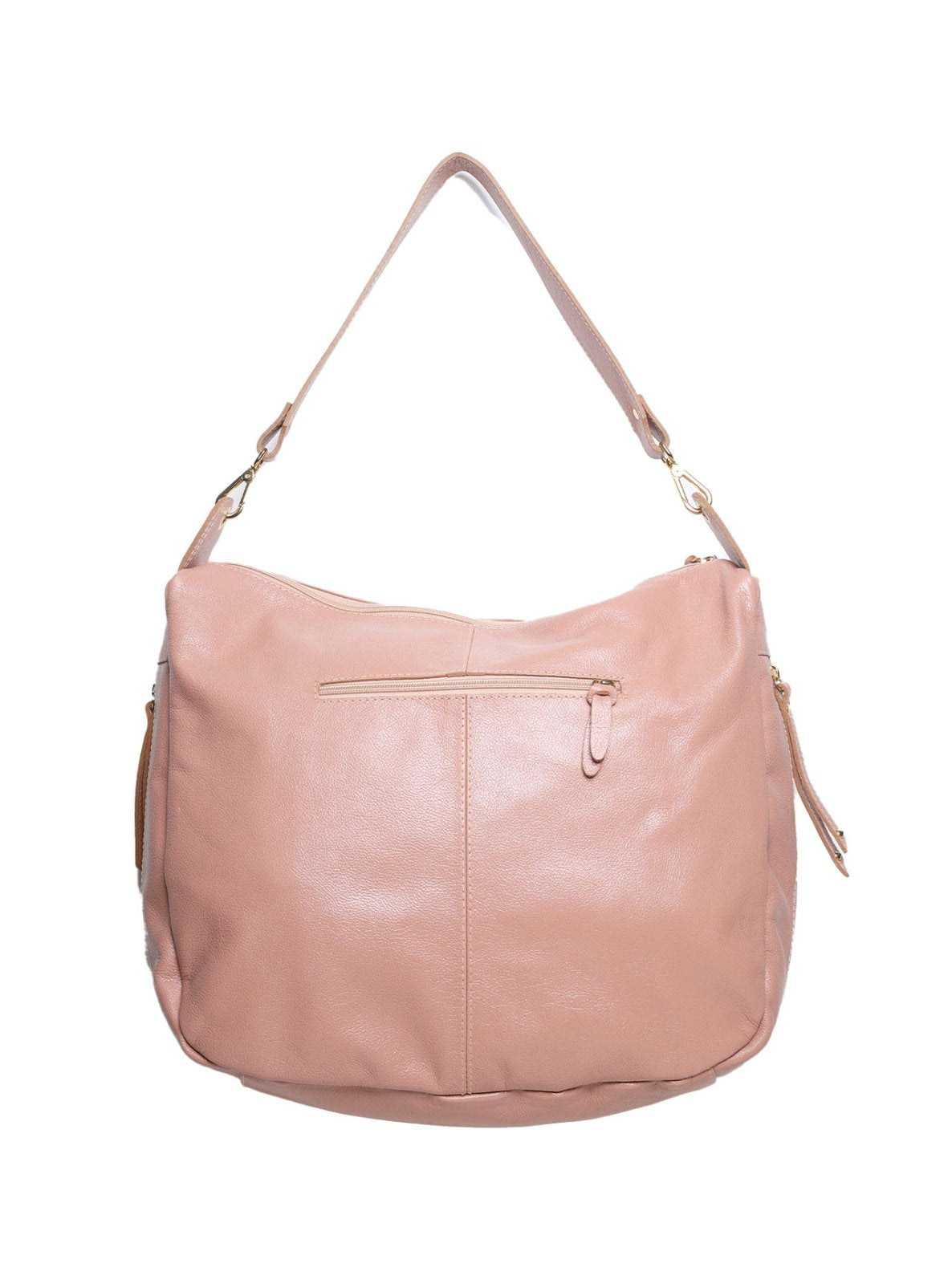Bolsa Feminina Hobo Tiracolo Couro Nude BSI-5704 - NU