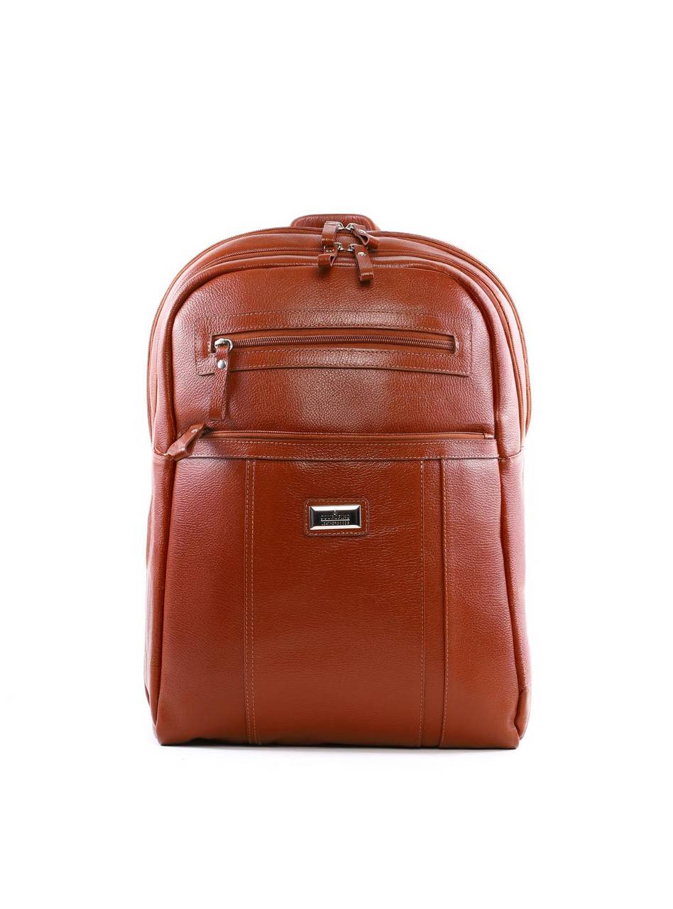 Mochila Executiva com Bolso Frontal em Couro - Castor MEI-460 - CS