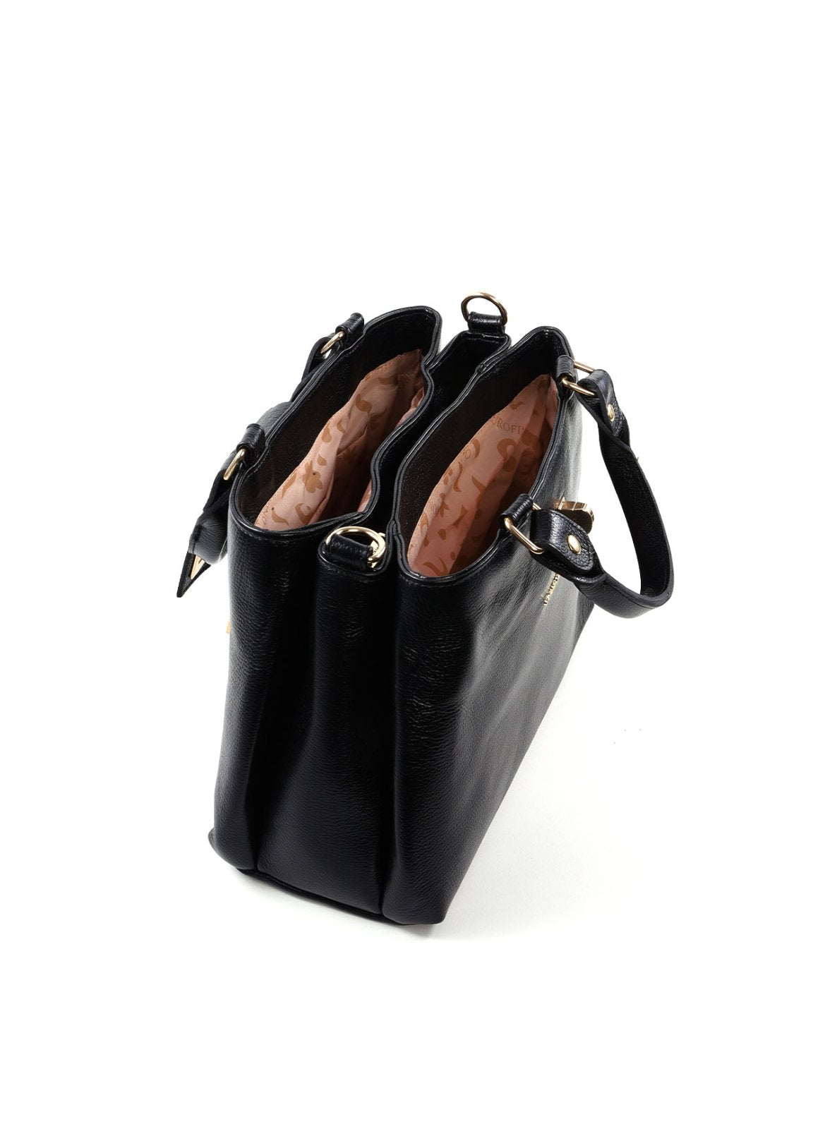 Bolsa Tote Couro Três Divisórias BSI-4361 - PR