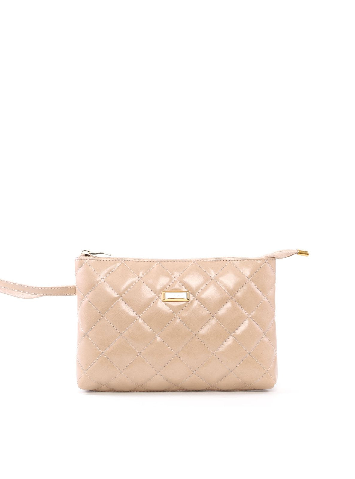 Necessaire Feminina Quadrada em Matelassê - Nude NSI-174 - NU