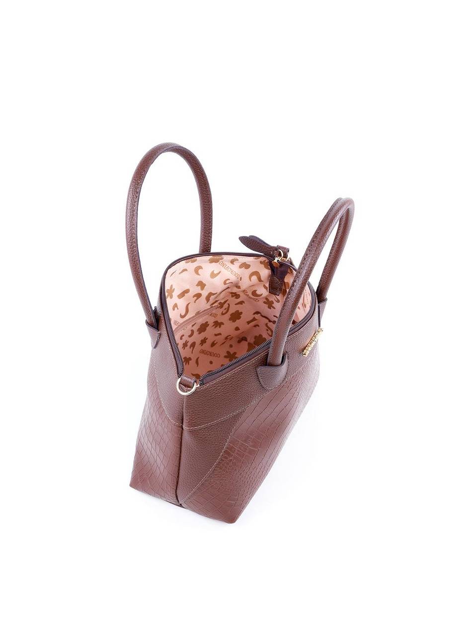 Bolsa Tote de Mão com Alça Dupla - Cacau BSI-6129 - CA