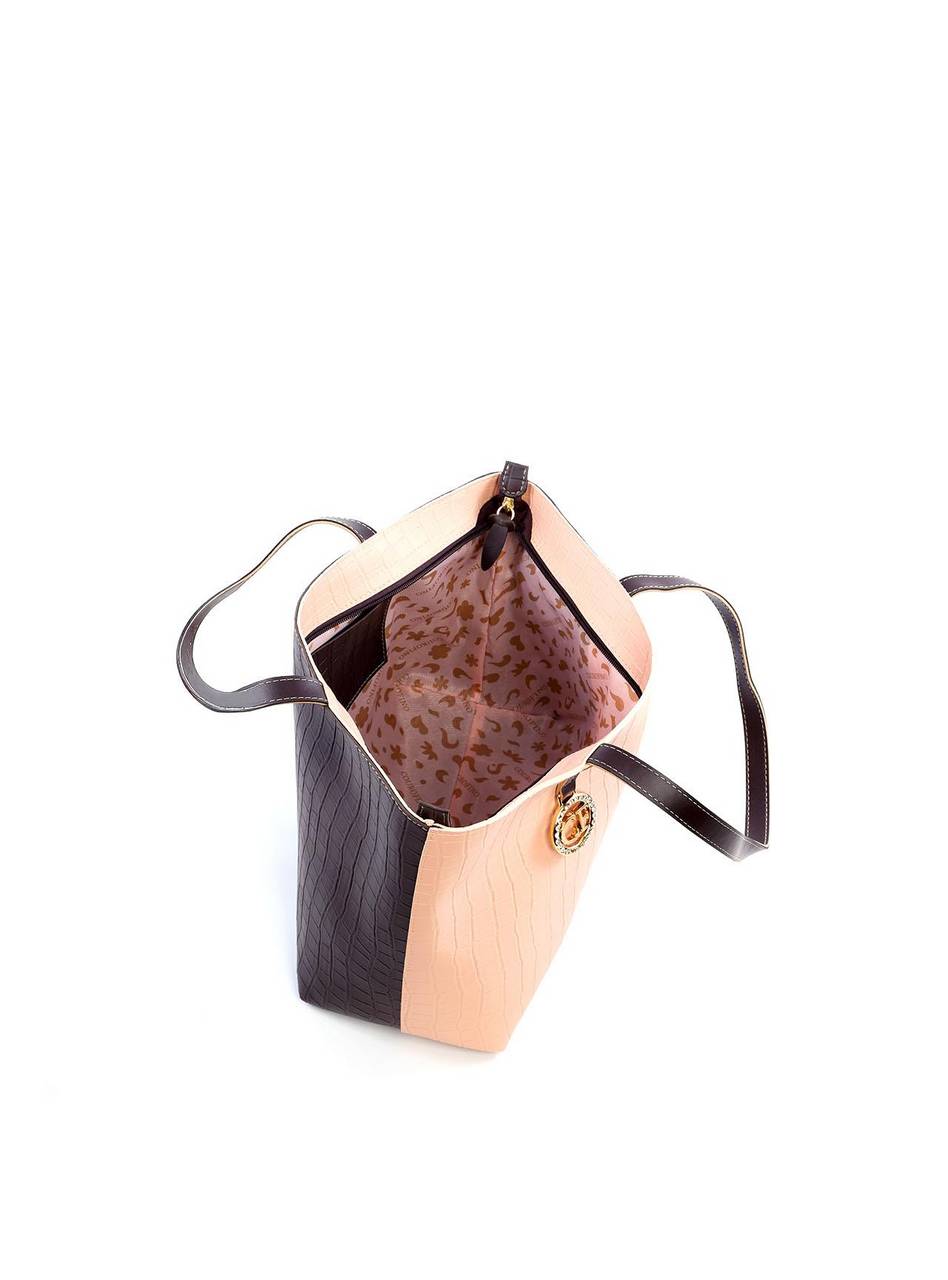 Bolsa Shopper Tiracoloco com Detalhe em Strass - Cacau BSI-6082 - CA