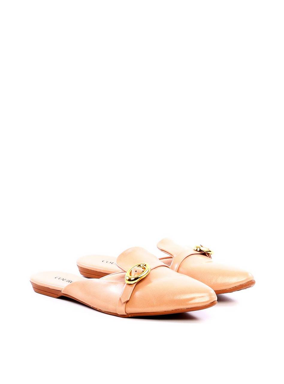 Mule de Bico Fino com Fivela - Nude SDI-11929 - NU