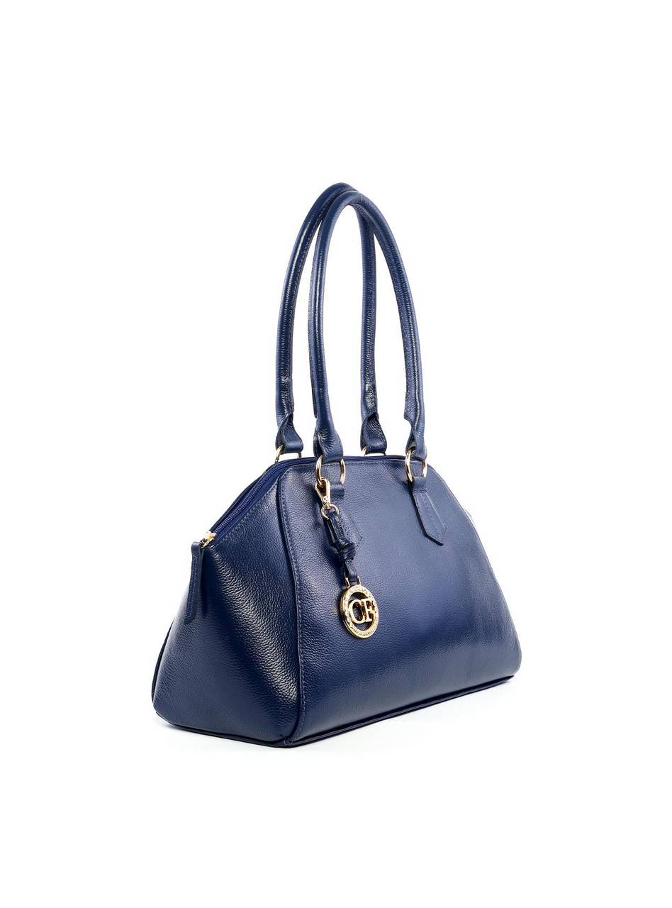 Bolsa Tote com Detalhe de Chaveiro CF - Azul BSI-6176 - AZ