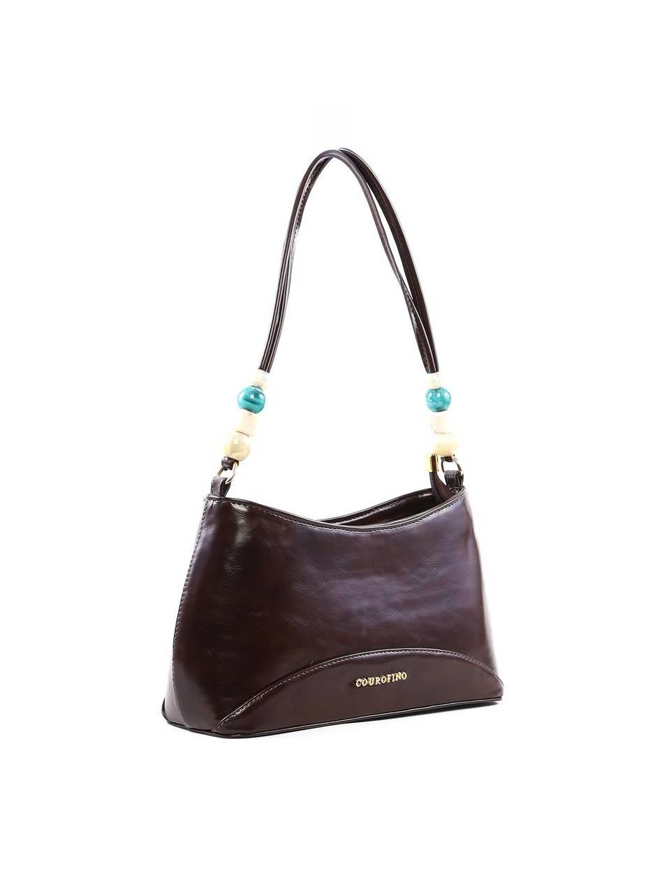 Bolsa Baguete Pequena com Detalhes Translúcidos - Cacau BSI-6473 - CA
