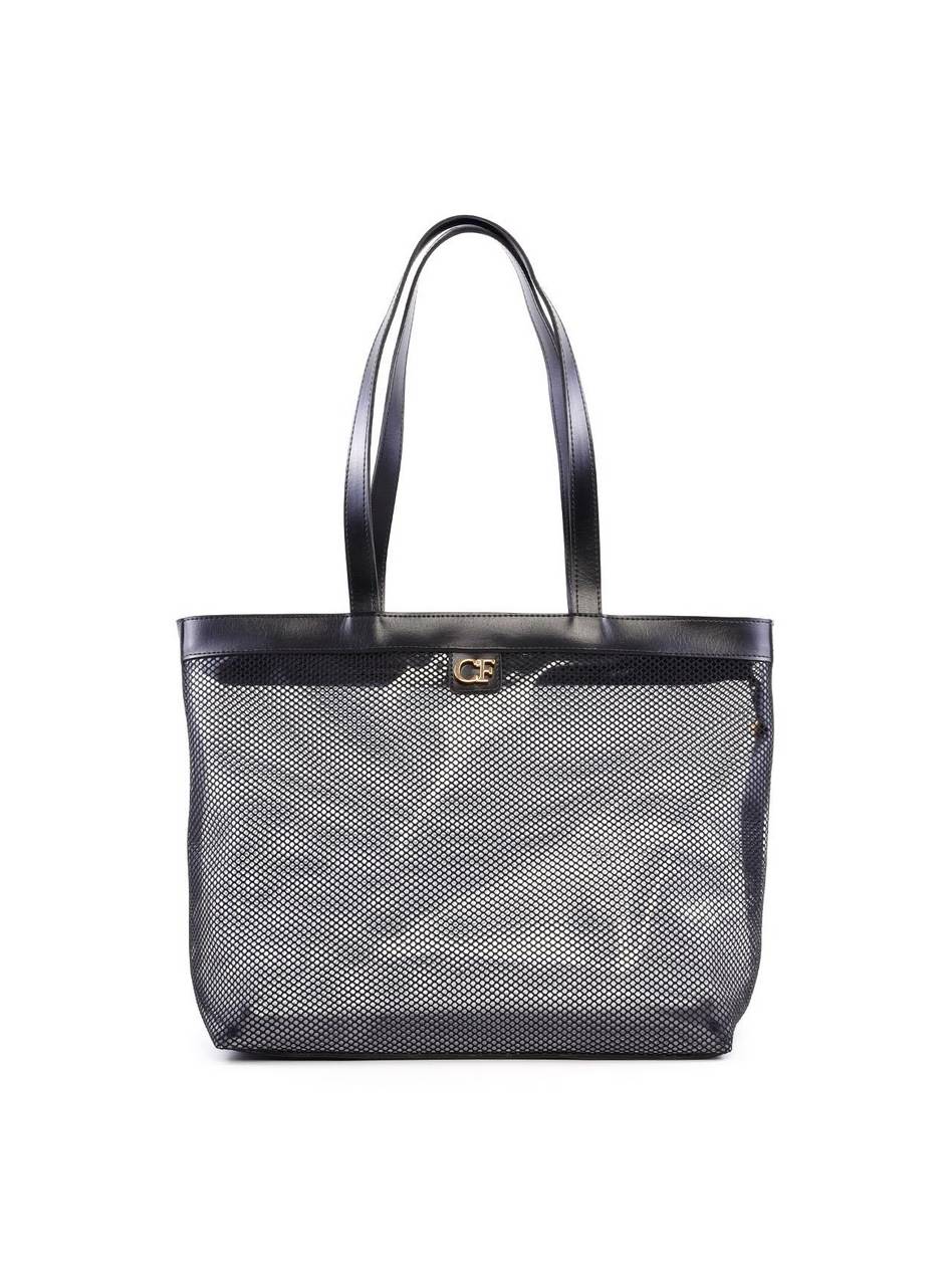 Bolsa Shopper Transparente com Tela - Preta BSI-6303 - PR