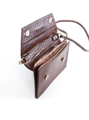 Bolsa Clutch Transversal Croco - Cacau BSI-6416 - CA