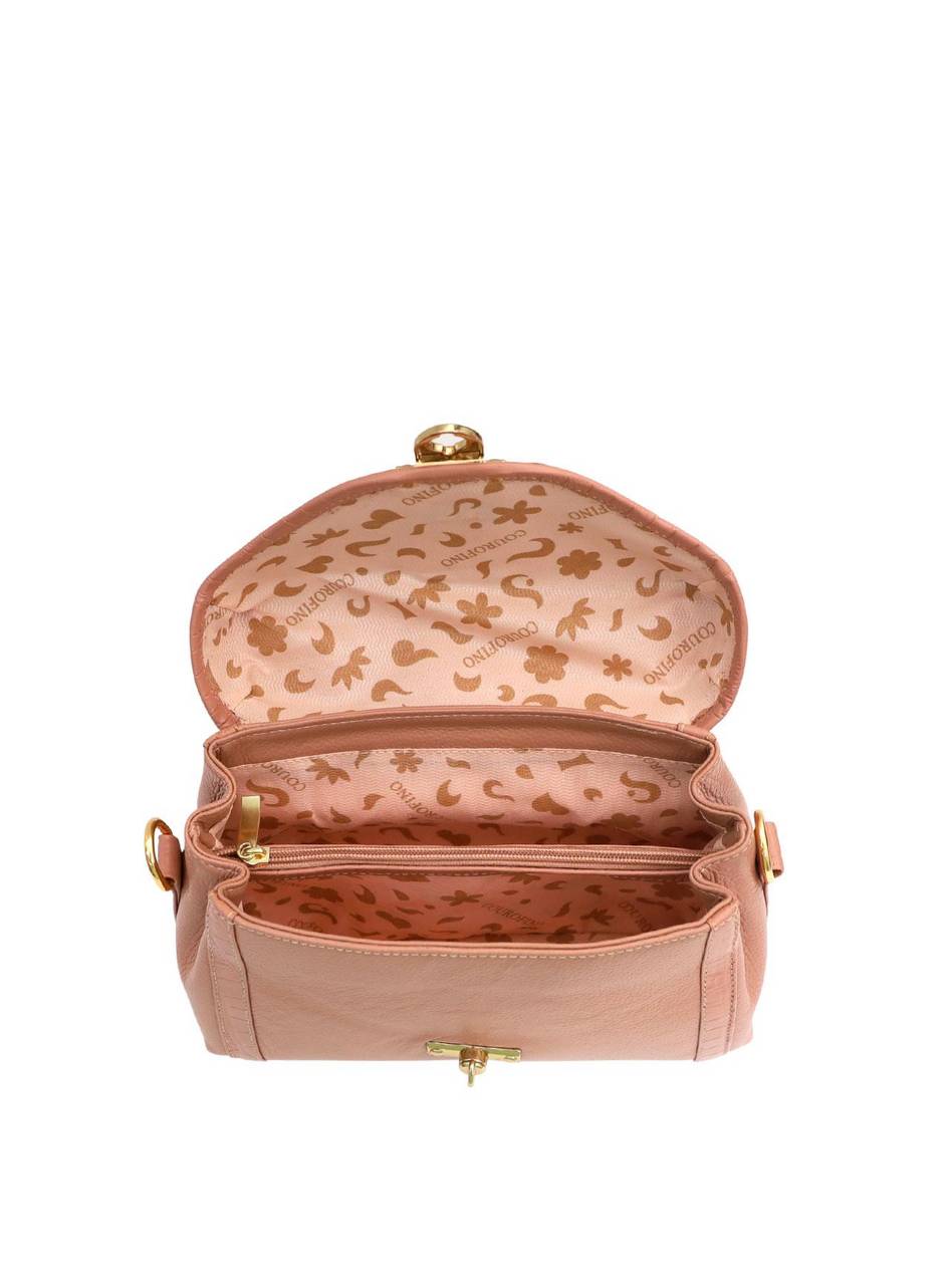 Bolsa Feminina Satchel Pequena Couro Nude BSI-5710 - NU