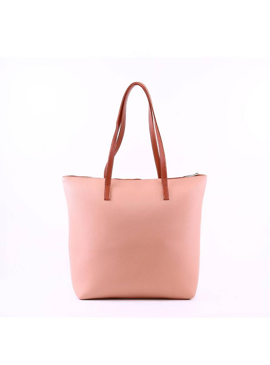 Bolsa Shopper com Bolso Frontal - Nude BSI-6361 - NU
