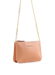 Bolsa Transversal Pequena 3 Divisórias - Nude BSI-6405 - NU