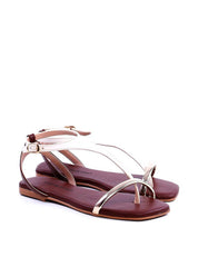 Rasteira Bicolor com Tira Fina - Cacau  SDI-11729 - CA