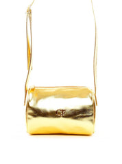 Bolsa Baú Transversal Pequena - Ouro BSI-6268 - AU