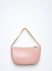Bolsa Clutch Pequena Couro Transversal Nude BSI-5854 - NU