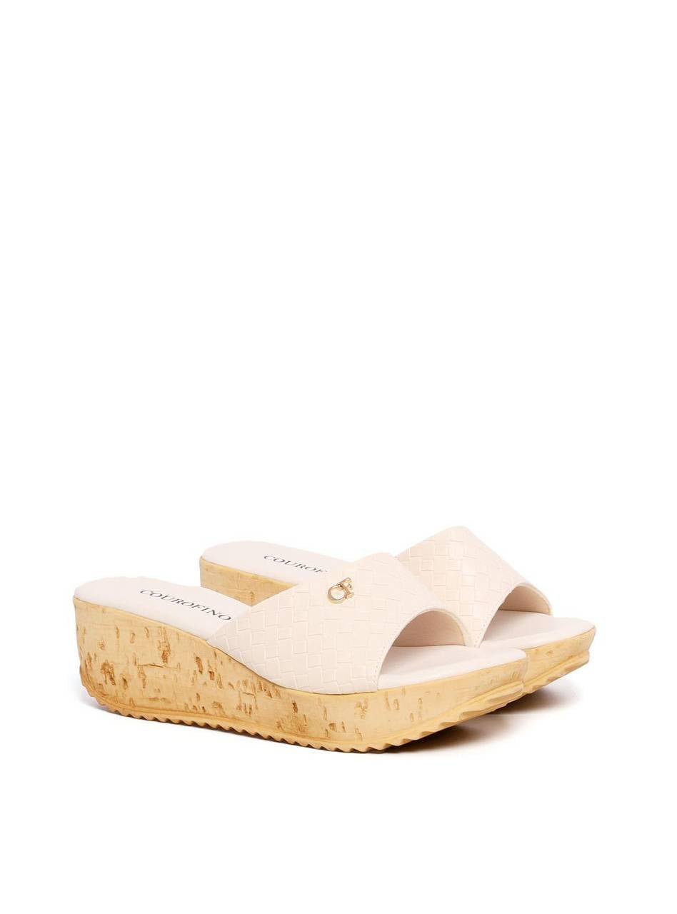 Tamanco Anabela Tira Única em Tresse - Fenno SDI-11969 - FE