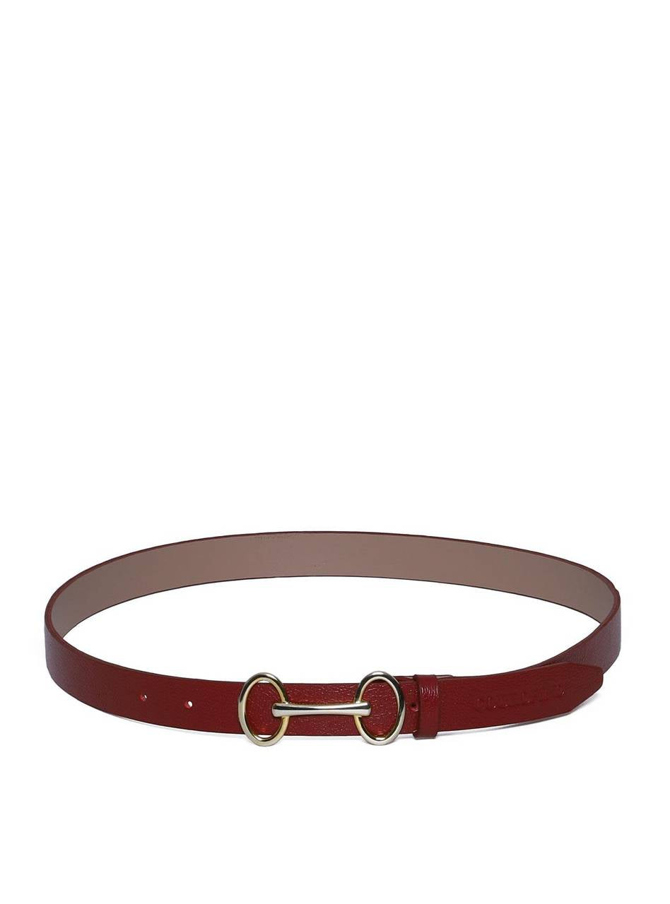 Cinto Feminino em Couro com Fivela Bridão - Vermelha CTI-973 - VE