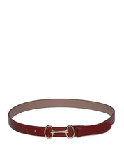 Cinto Feminino em Couro com Fivela Bridão - Vermelha CTI-973 - VE