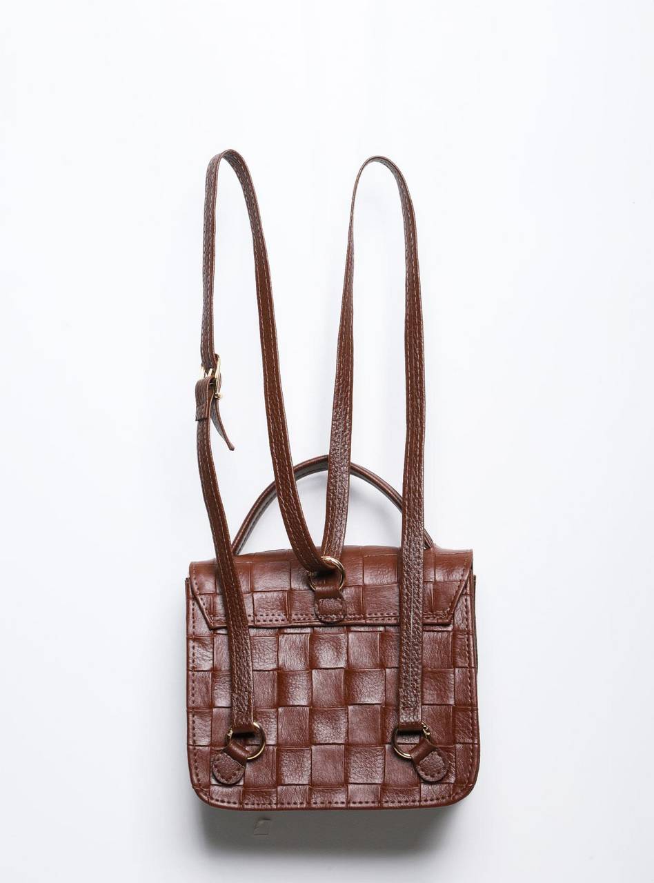 Bolsa Bag Pequena Lingueta Fivela Cacau BSI-5855 - CA