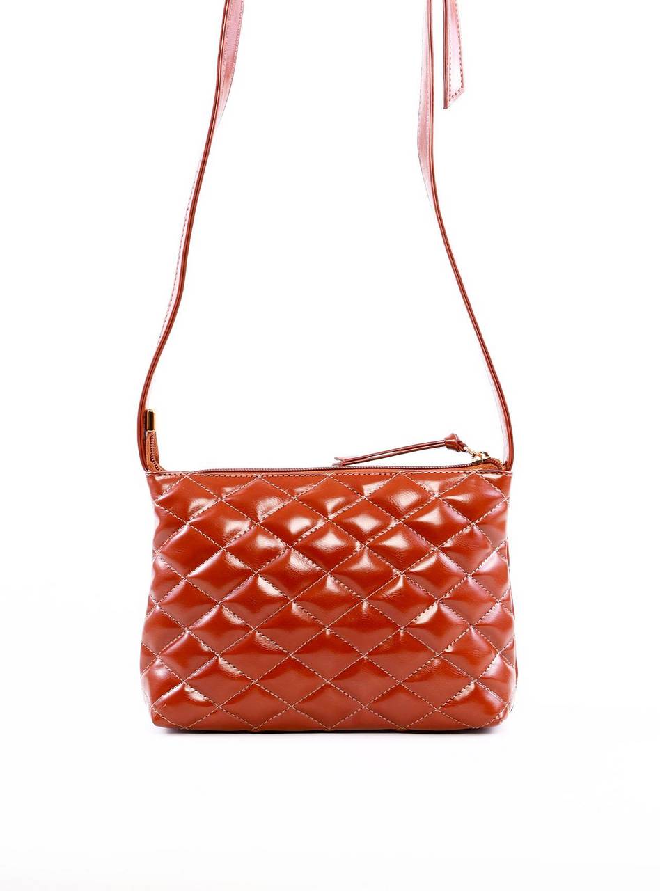 Bolsa Transversal Matelassê Pequena - Castor BSI-6319 - CS