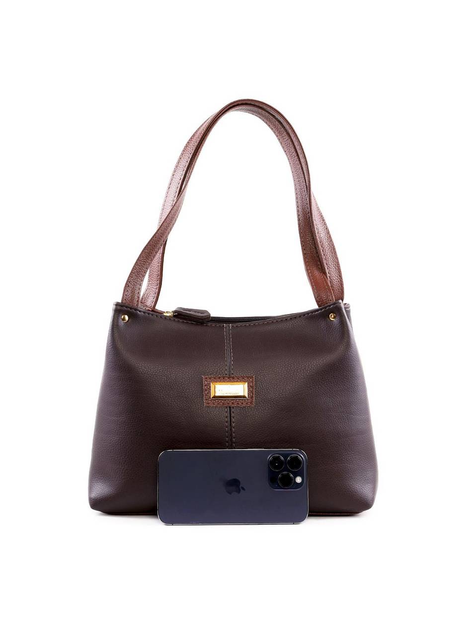 Bolsa Tote com Detalhe de Costura - Cacau BSI-6425 - CA