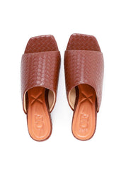 Tamanco Salto Bloco em Tressê - Cacau SDI-11949 - CA