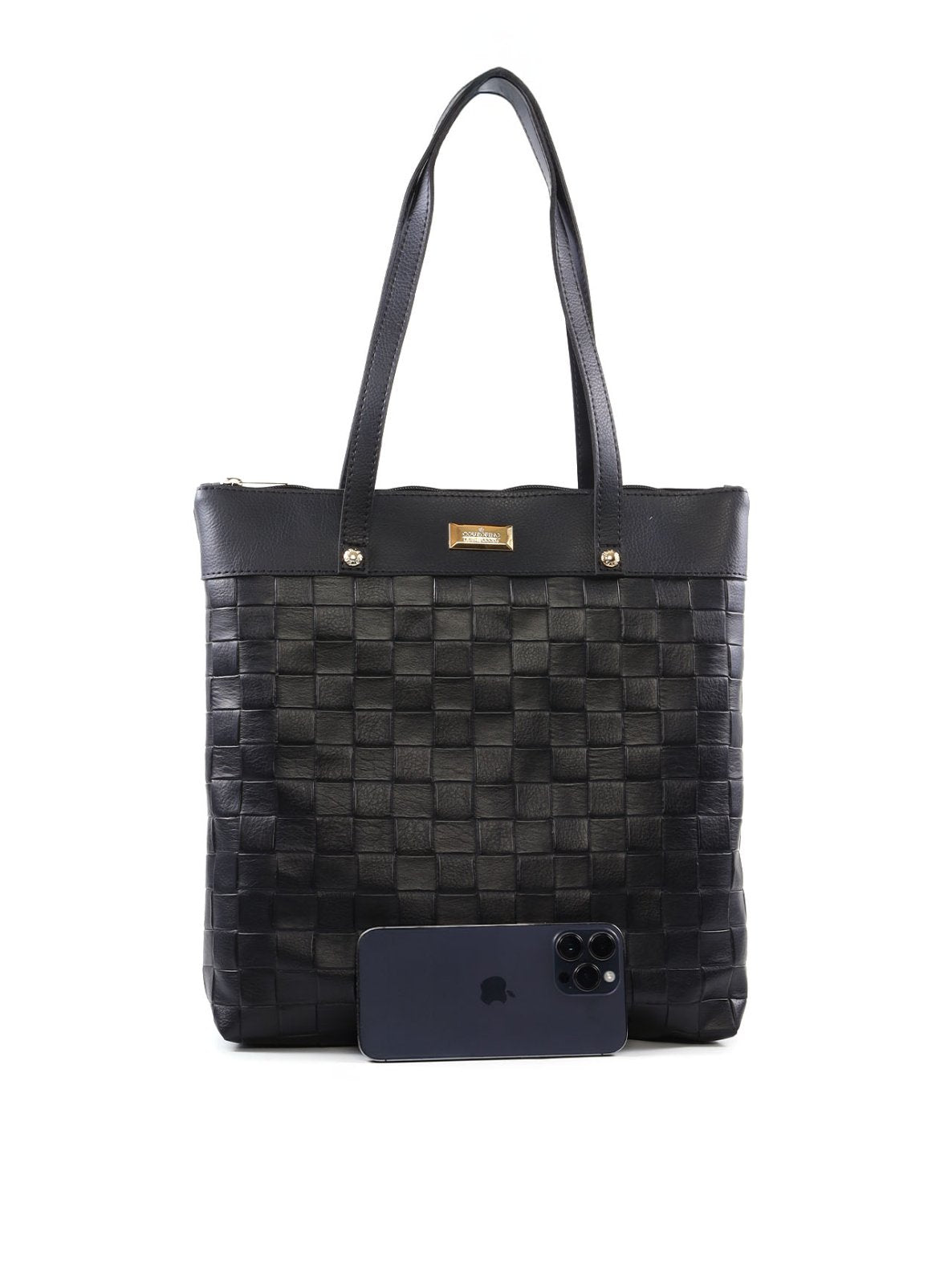 Bolsa Shopper Tiracolo com Tressê e Esferas nas Alças BSI-6553 - PR