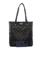 Bolsa Shopper Tiracolo com Tressê e Esferas nas Alças BSI-6553 - PR
