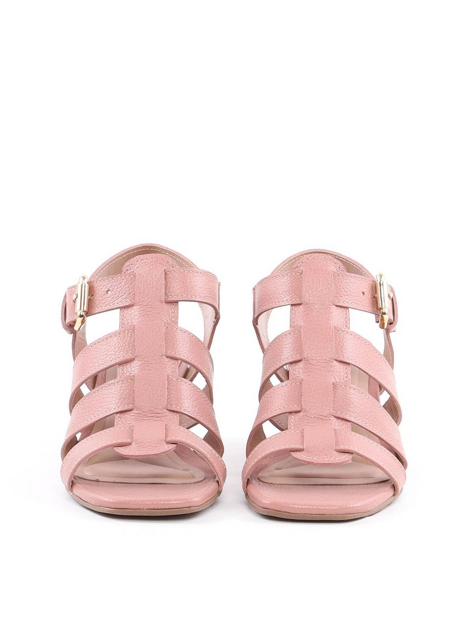 Sandália de Salto Bloco Estilo Fisherman - Nude SDI-12091 - NU