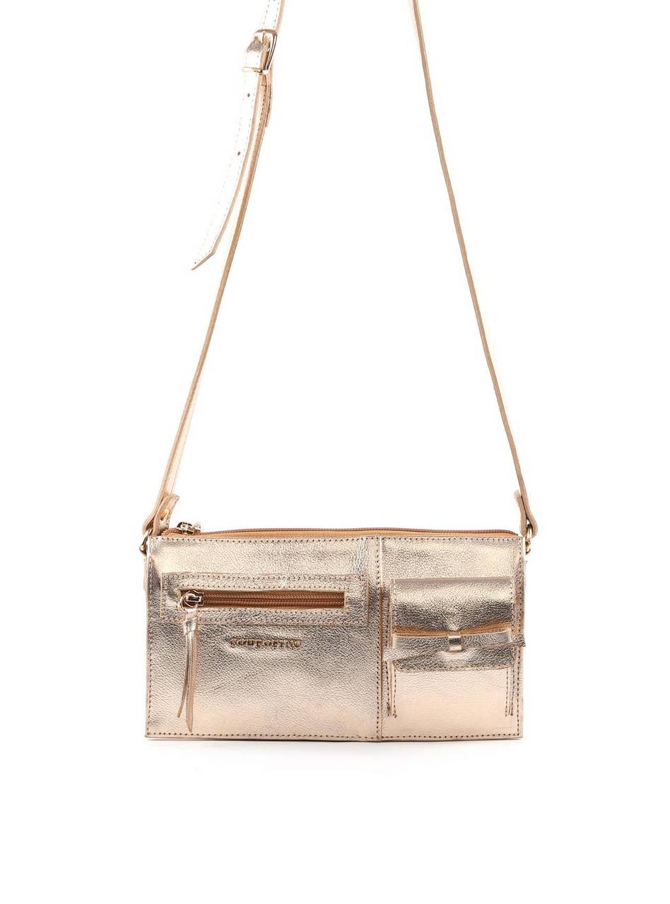 Bolsa Transversal Retangular Laço - Ouro BSI-6383 - AU