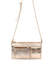Bolsa Transversal Retangular Laço - Ouro BSI-6383 - AU