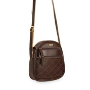Bolsa Cantil Transversal Matelassê Cacau BSI-5809 - CA