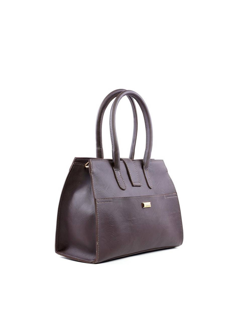 Bolsa Tote com Enfeite Meia Argola - Cacau BSI-6227 - CA