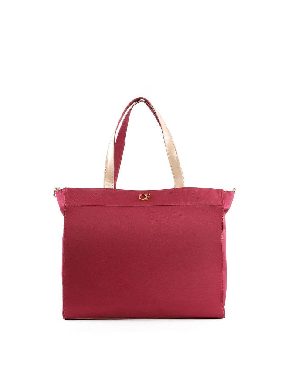 Bolsa Tote com Alça Dupla - Vinho BSI-6220 - VI
