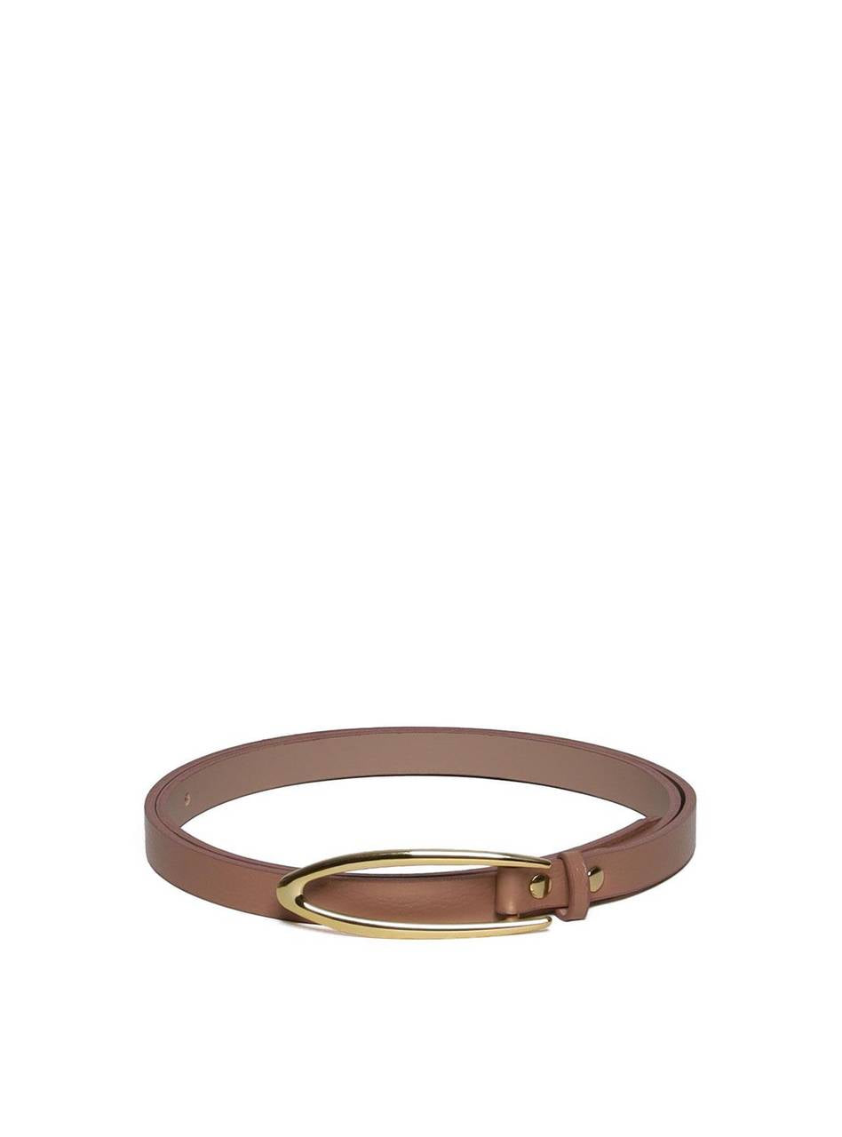 Cinto Feminino em Couro com Fivela Orgânica - Nude CTI-971 - NU