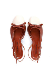 Sapatilha Slingback com Laço e Barbicacho - Castor SDI-11822 - CS