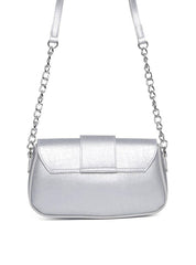 Bolsa Saddle com Alça Transversal em Corrente - Preta BSI-5584 - PT