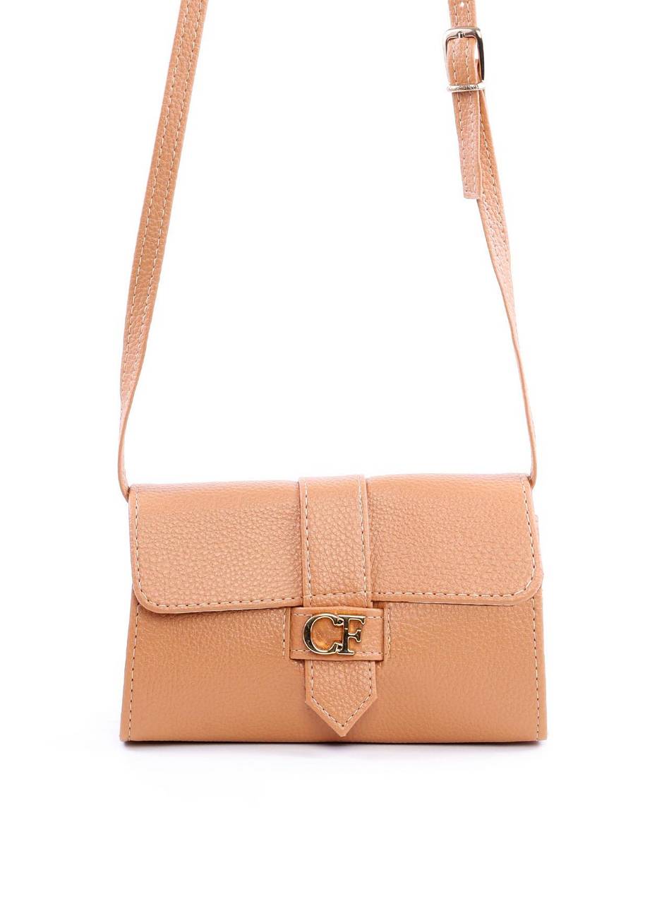 Bolsa Satchel Transversal Retangular - Nude BSI-6074 - NU