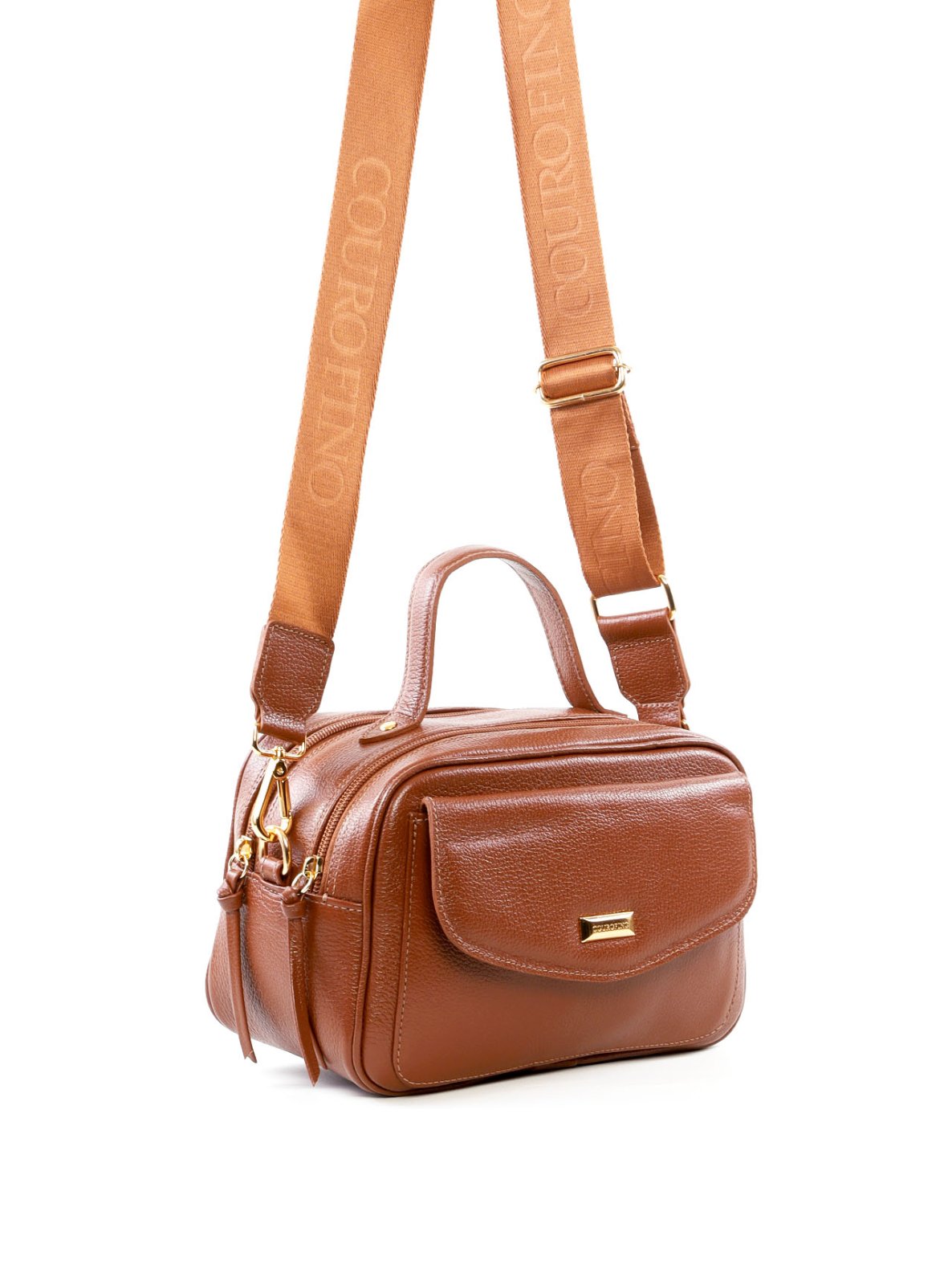 Bolsa Baú Transversal com Alça Dupla e Bolso Frontal BSI-6538 - CS