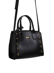 Bolsa Feminina Tote Transversal Sintético Preta BSI-5819 - PR