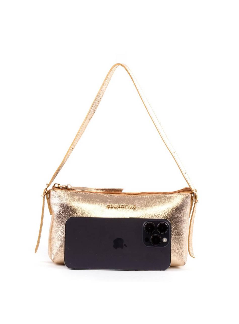 Bolsa Baguete Alça Mini Fivelas - Ouro BSI-6382 - AU
