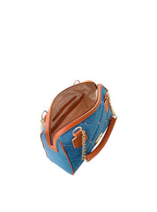 Bolsa Baú Média Corrente Matelassê Azul BSI-5682 - AZ
