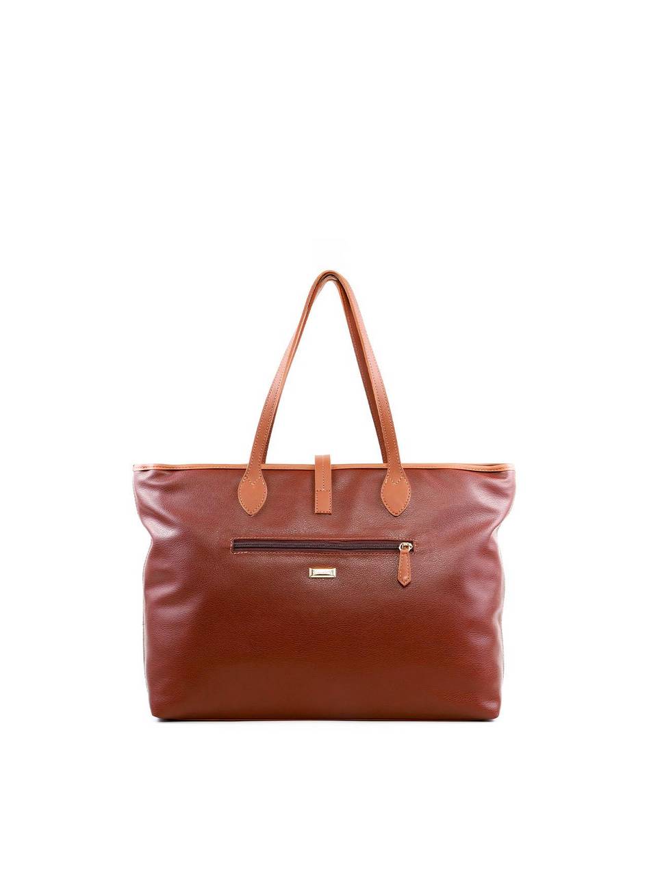 Bolsa Shopper com Trança e Passador - Cacau BSI-6255 - CA