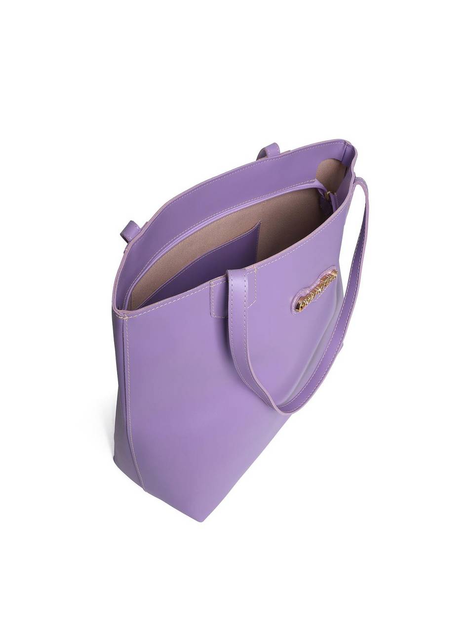 Bolsa Shopper Média Tiracolo Frente Lisa - Lilás BSI-5139 - LI