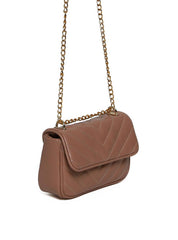 Bolsa Satchel Pequena Couro Tiracolo - Nude BSI-5970 - NU