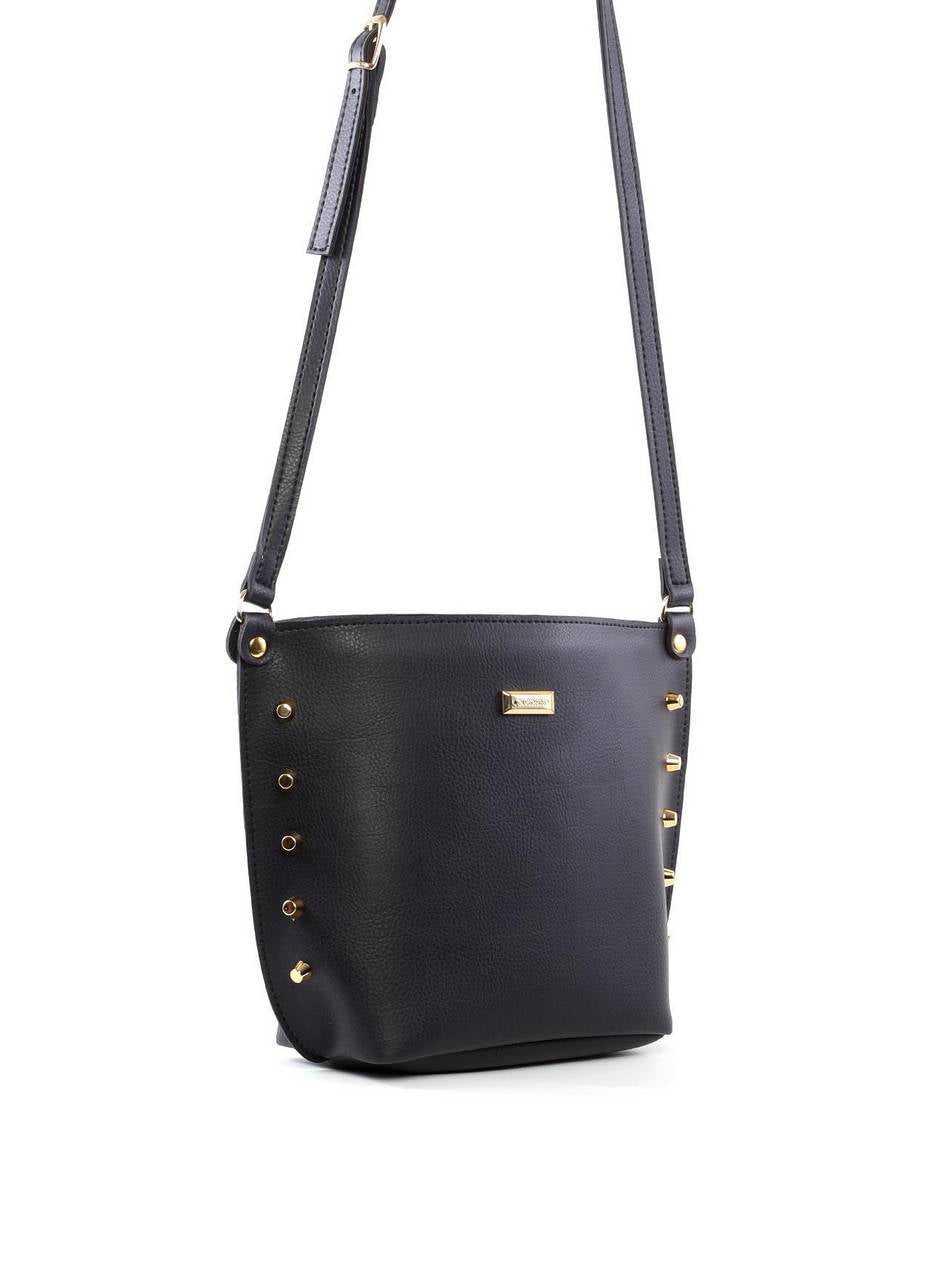 Bolsa Tote Quadrada com Spikes - Preta BSI-6408 - PR