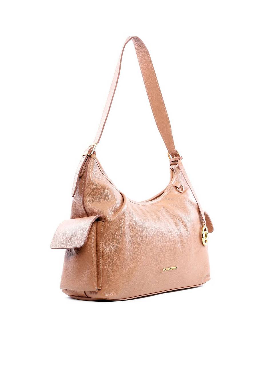 Bolsa Hobo com Bolsos Laterais - Nude BSI-6234 - NU