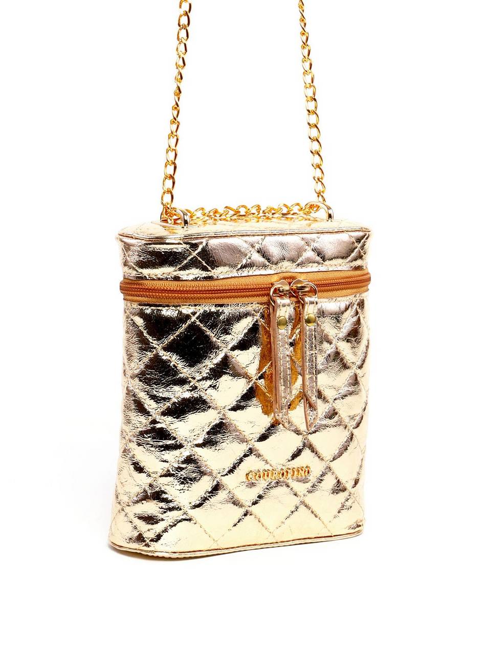 Bolsa Catherine Bucket Matelassê - Ouro BSI-6323 - AU