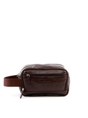 Necessaire Masculina Média Alça Couro Cacau NSI-126 - CA