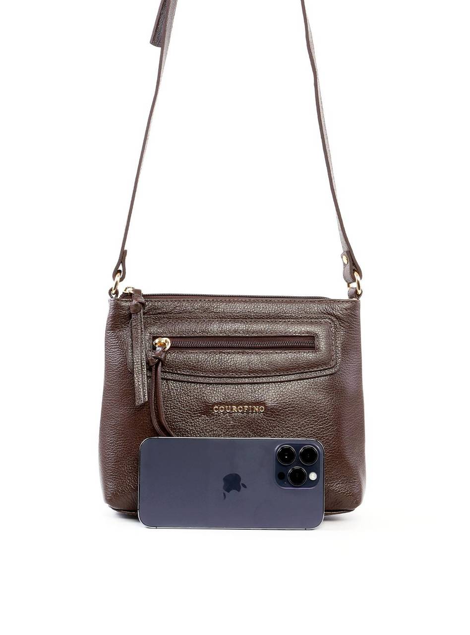Bolsa Tote Transversal com Bolso Frontal - Cacau BSI-6459 - CA